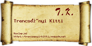 Trencsényi Kitti névjegykártya