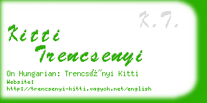 kitti trencsenyi business card